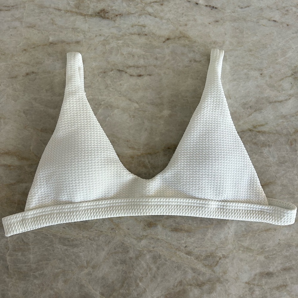 White waffle bikini top!
